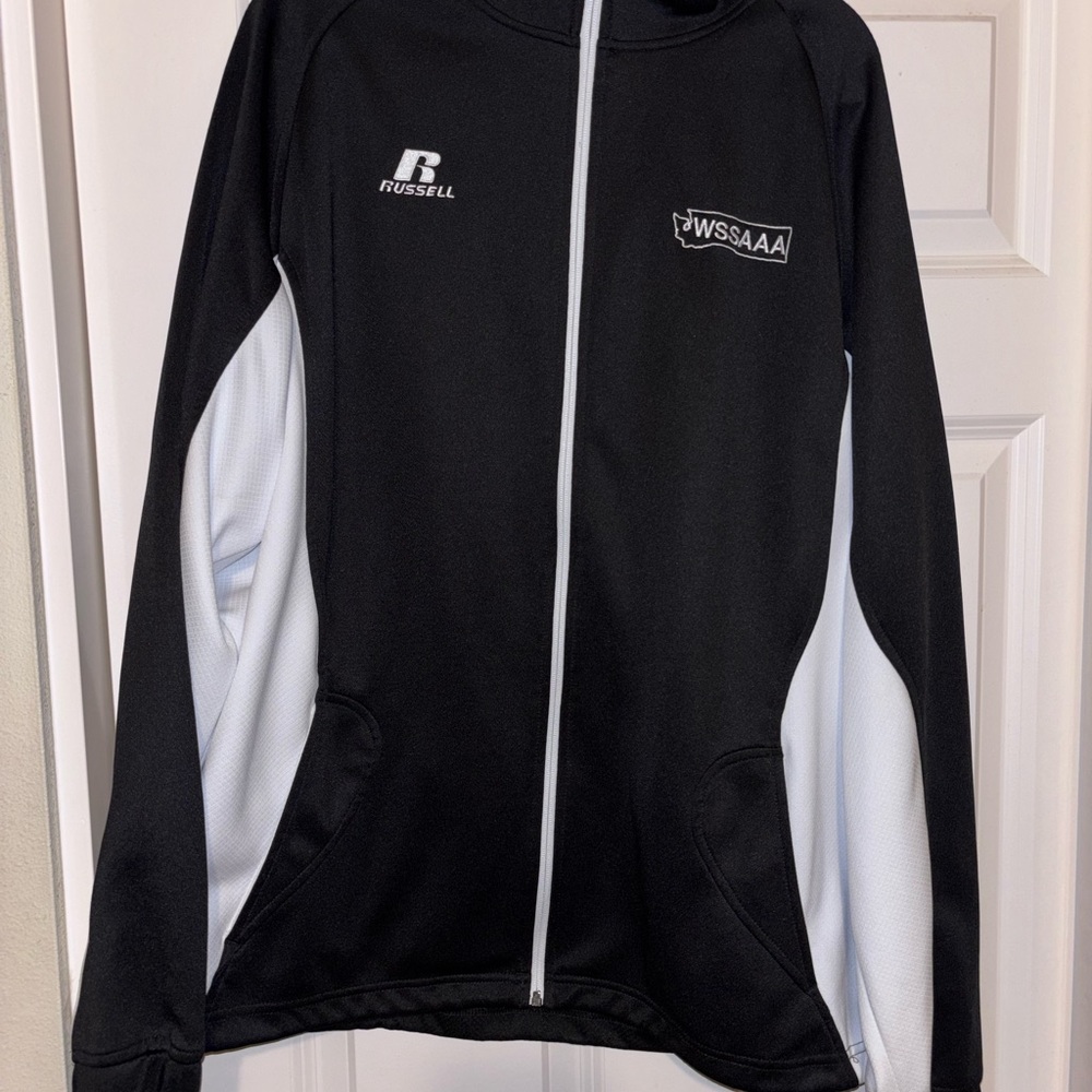Russell Athletic Black and White Lightweight Jacket